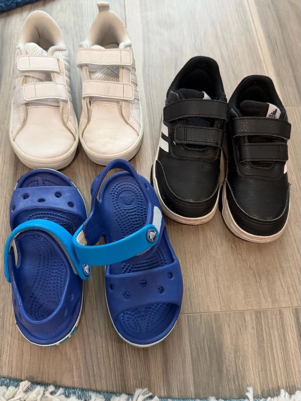 Kids Blue Slip-On Sandals with Back Strap